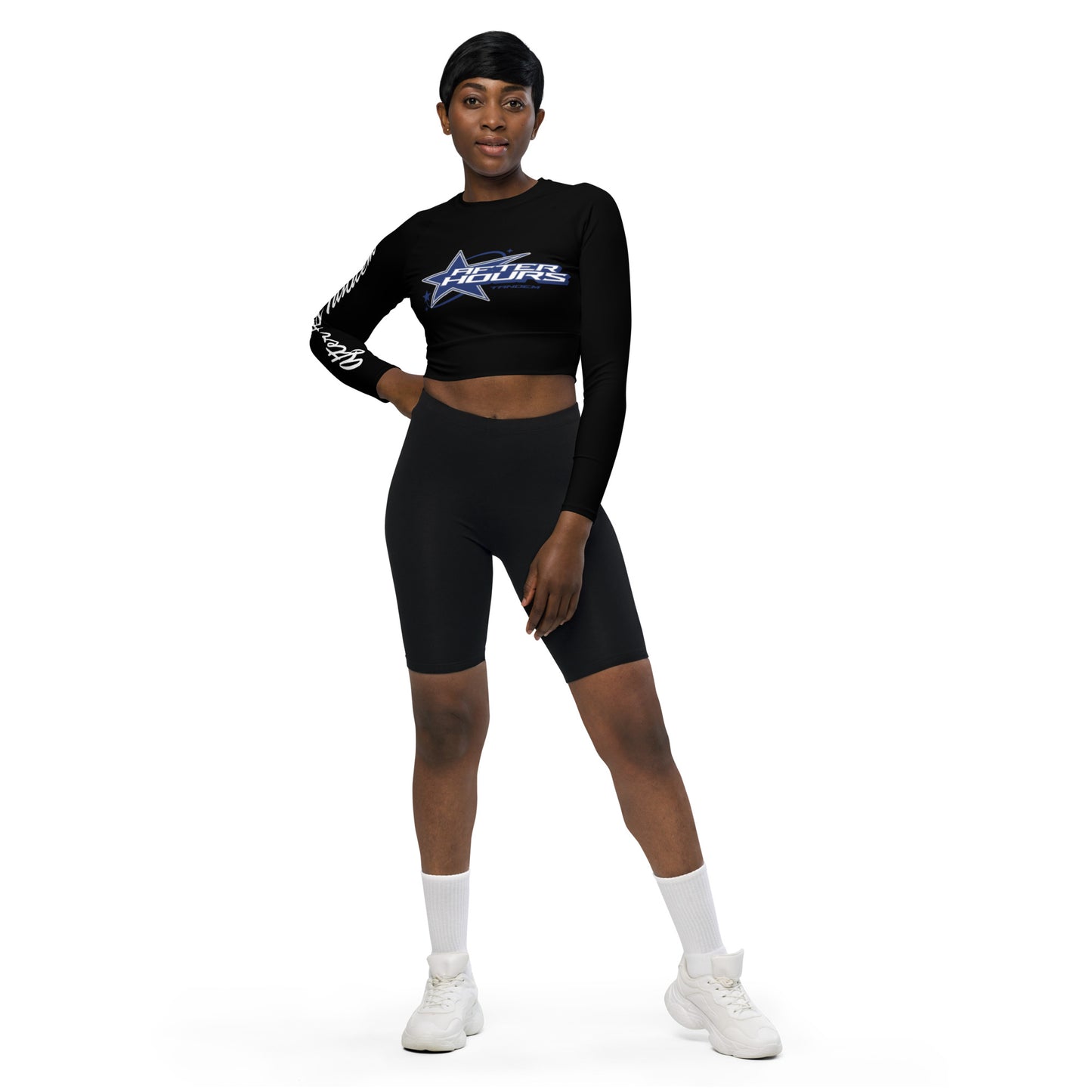 AFTER HOURS TANDEM WOMENS STAR LOGO LONG SLEEVE CROP