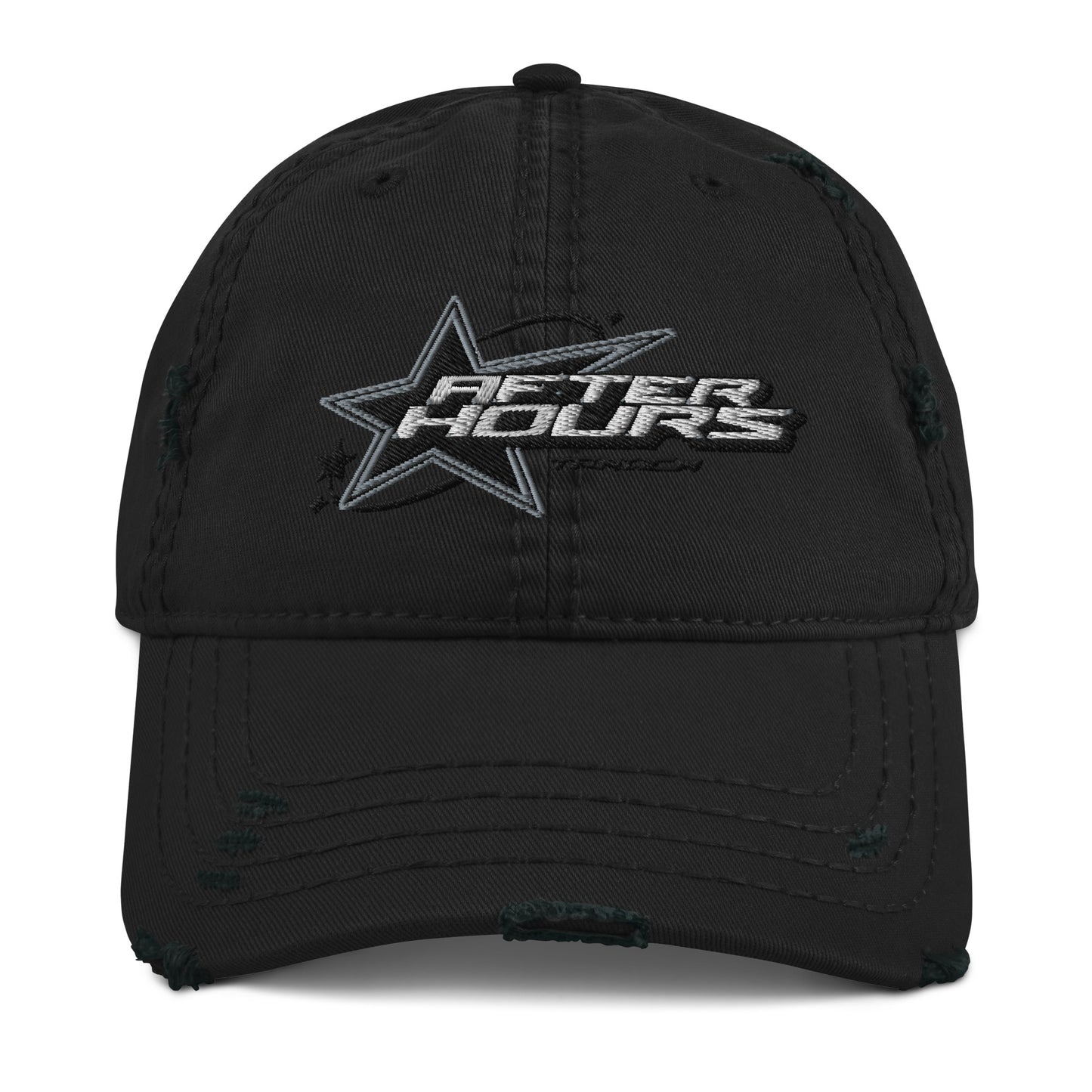 AFTER HOURS TANDEM DISTRESSED STAR LOGO DAD HAT