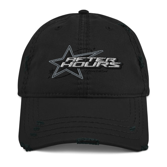 AFTER HOURS TANDEM DISTRESSED STAR LOGO DAD HAT